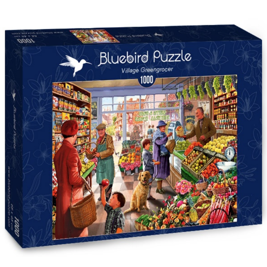 Dans l'épicerie du village - puzzle de 1000 pièces-1