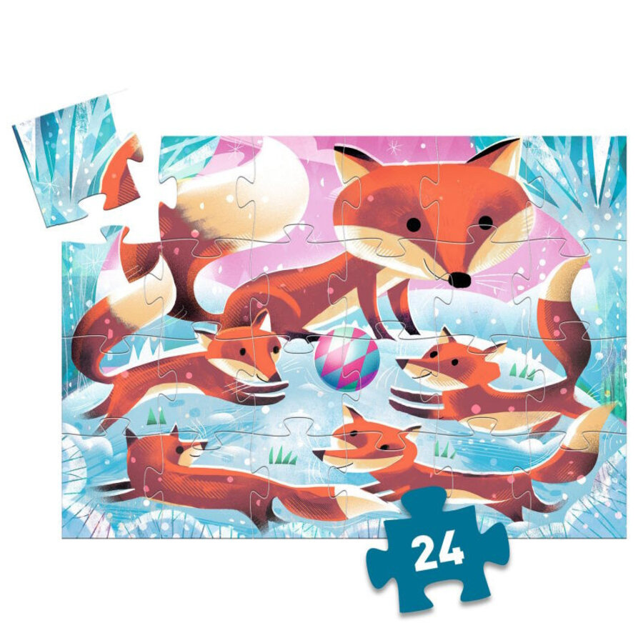 Ginger, Little Fox- Silhouet puzzle of 24 pieces-4