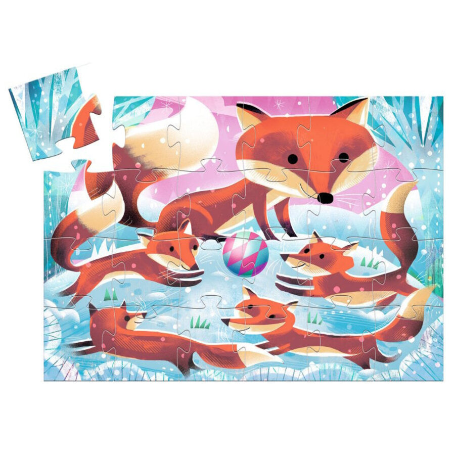 Ginger, Little Fox- Silhouet puzzle of 24 pieces-2