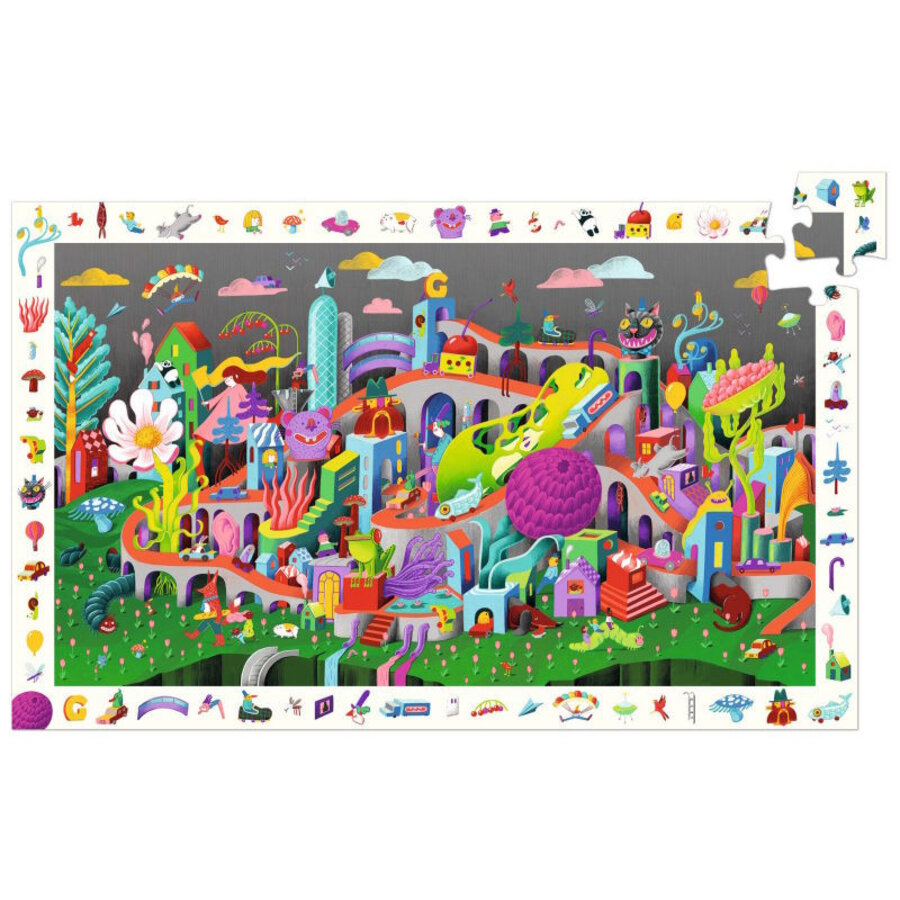 Crazy Town - Observation puzzle of 200 pieces-2