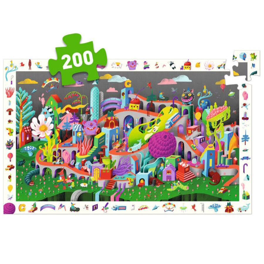 Crazy Town - Observation puzzle of 200 pieces-6