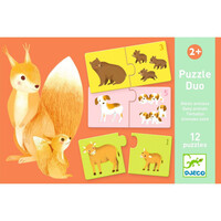 thumb-Duo Puzzle - Bébés Animaux - 12 x 2 pièces-4