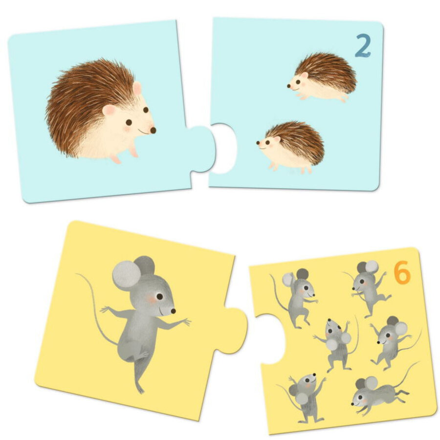 Duo Puzzle - Bébés Animaux - 12 x 2 pièces-3