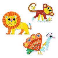 thumb-Puzzle duo - Moving Jungle animals - 6 x 2 pieces-5