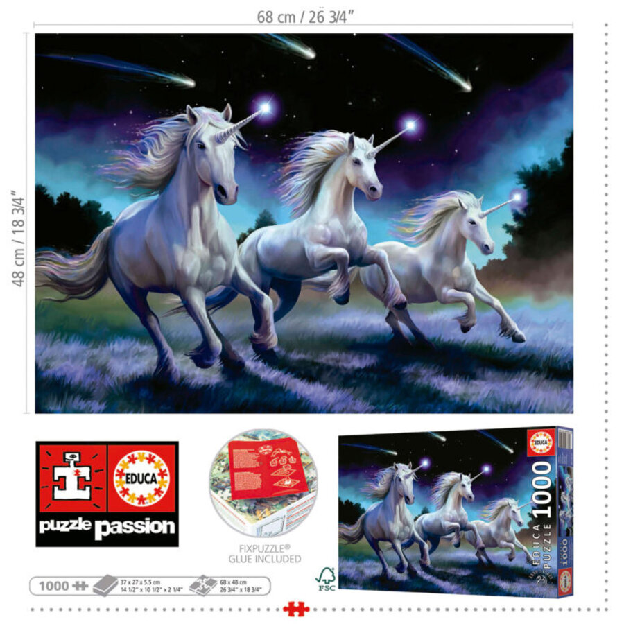 Eenhoorns - Anne Stokes - puzzel 1000 stukjes-5