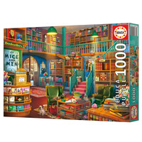 thumb-La librairie - puzzle de 1000 pièces-1