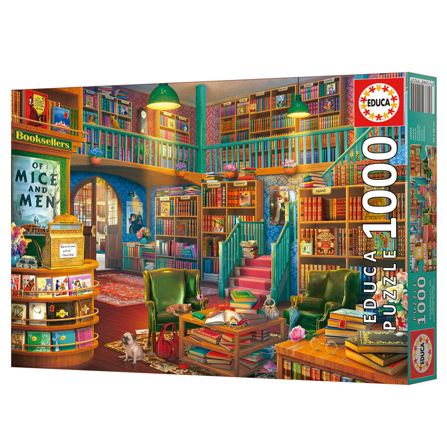 La librairie - puzzle de 1000 pièces-1