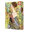 Educa Lady with fan - Gustave Klimt - puzzle of 1000 pieces