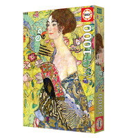 thumb-La Dame à l’éventail - Gustave Klimt - puzzle de 1000 pièces-1