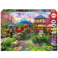 thumb-Jardin Japonais - puzzle de 1500 pièces-7