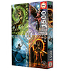 Educa Elemental Magic Star Chart - Anne Stokes - puzzle de 1500 pièces