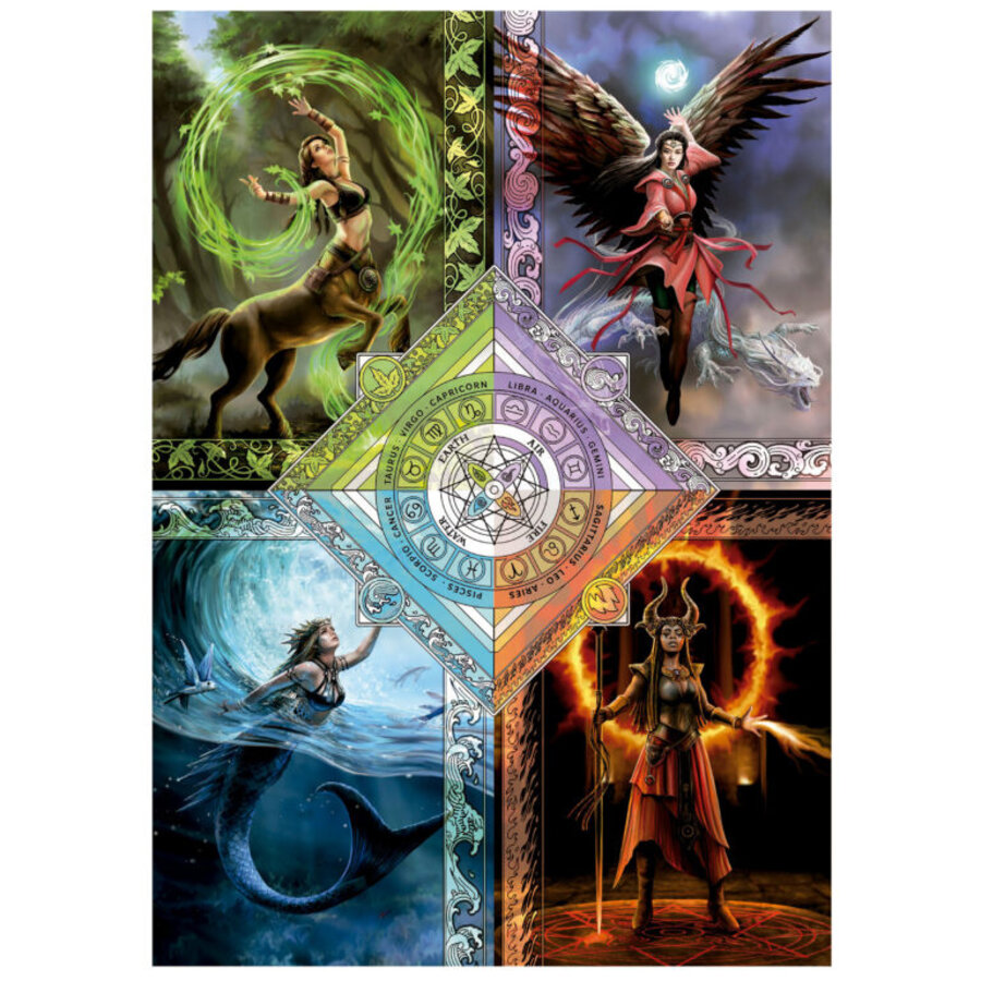 Elemental Magic Star Chart - Anne Stokes - puzzle de 1500 pièces-2