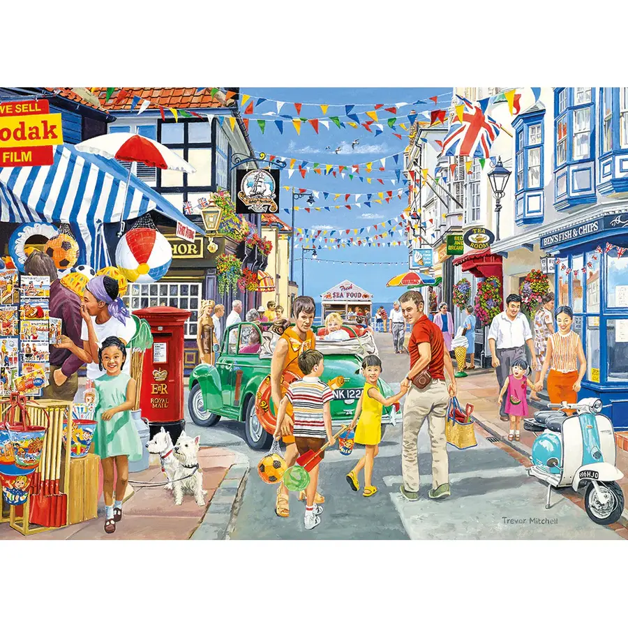 Heading for the Beach - puzzle of 500 XL pieces-2