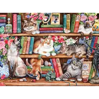 thumb-Puss Back in Books - puzzle of 500 XL pieces-2