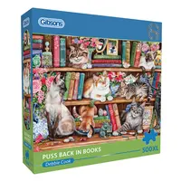 thumb-Puss Back in Books - puzzle of 500 XL pieces-1