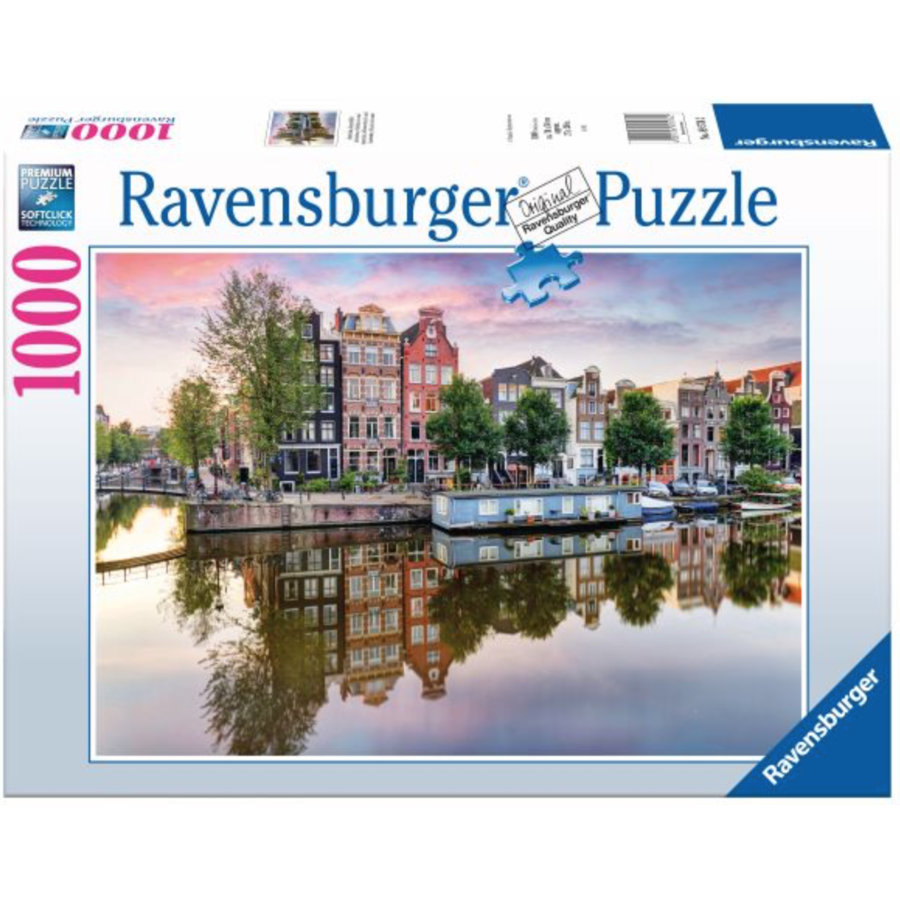 Amsterdam mirror images - jigsaw puzzle of 1000 pieces-1