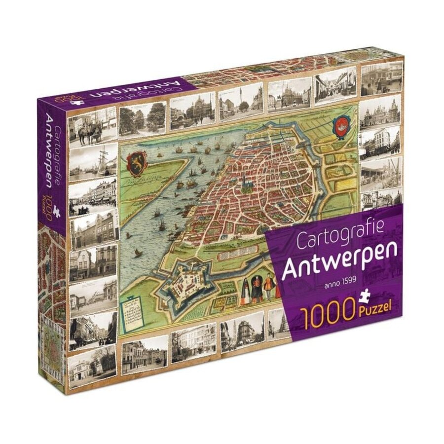 Cartographie Anvers en 1599 - 1000 pièces-1