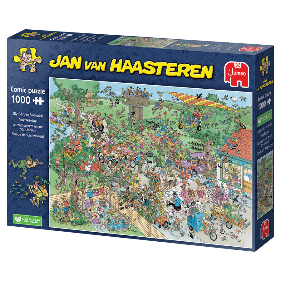 Big Garden Birdwatch - Jan van Haasteren - puzzle of 1000 pieces-1