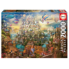 Educa  Dream Town - jigsaw puzzle of 2000 pieces