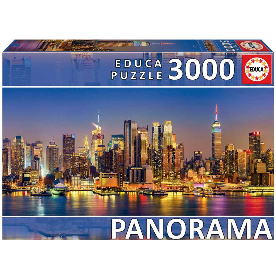 New York Skyline Panorama - jigsaw puzzle of 3000 pieces-1