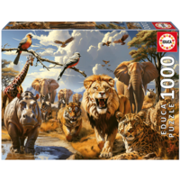 thumb-Wilde Dieren  - puzzel 1000 stukjes-1