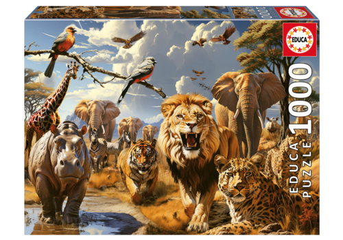  Educa Animaux Sauvages - 1000 pièces 