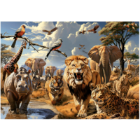 thumb-Wilde Dieren  - puzzel 1000 stukjes-3