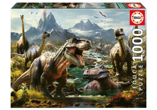  Educa Woeste Dinosaurussen - 1000 stukjes 