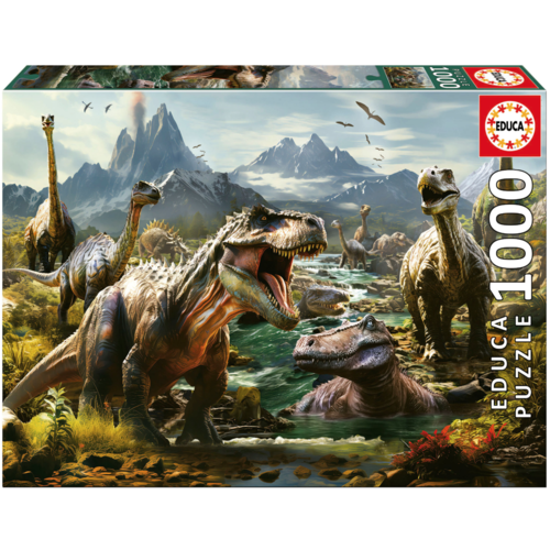  Educa Woeste Dinosaurussen - 1000 stukjes 