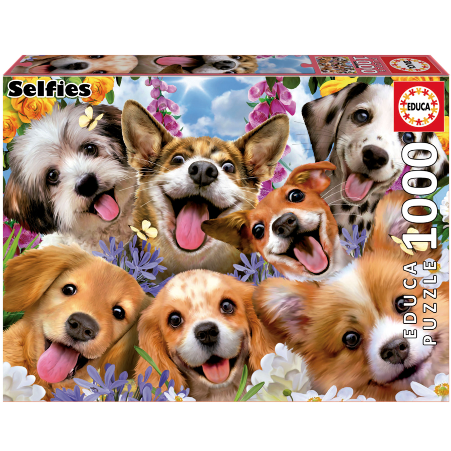 Puppies Selfie, Howard Robinson -  puzzel 1000 stukjes-1