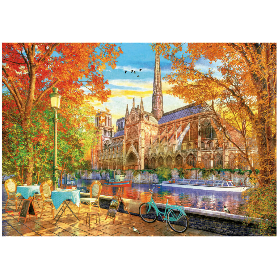 Notre Dame in Autumn  - puzzle of 1000 pieces-3