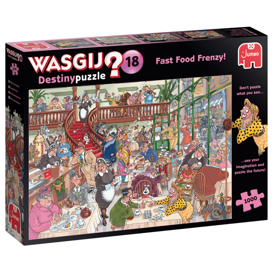 Wasgij Destiny 18 - Fast Food Frenzy!  - 1000 pieces-1