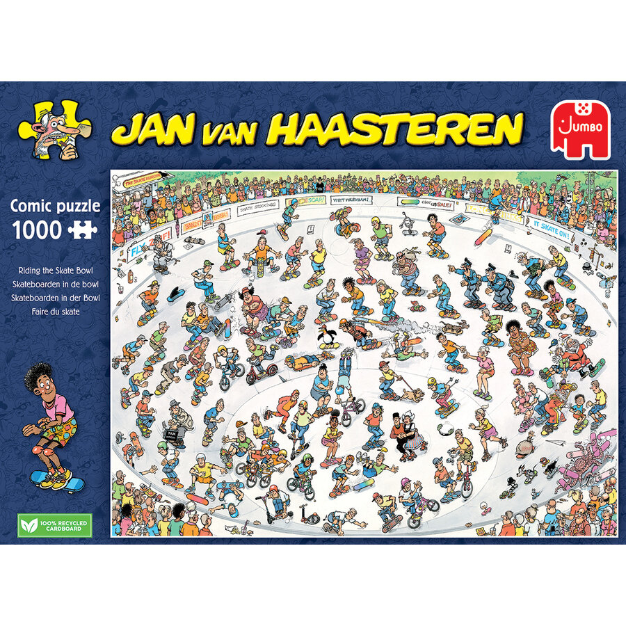 PRE-ORDER -  Riding the Skate Bowl - Jan van Haasteren - 1000 pieces-1