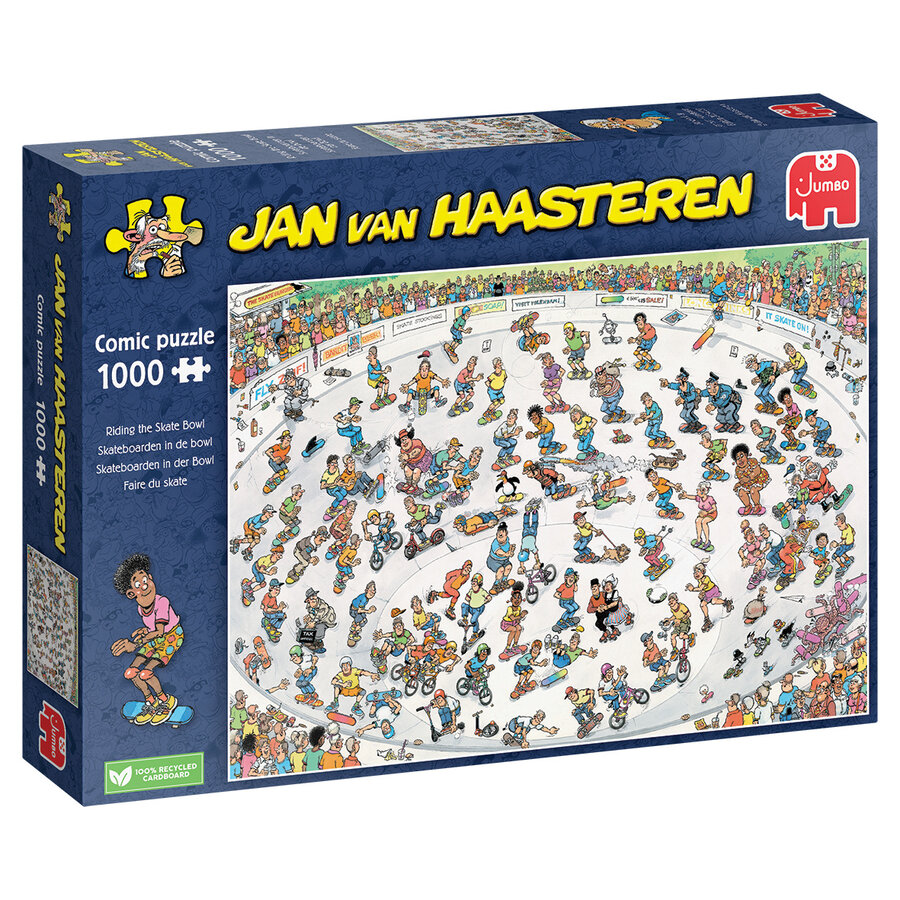 PRE-ORDER -  Riding the Skate Bowl - Jan van Haasteren - 1000 pieces-4