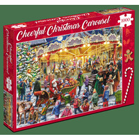 thumb-Cheerful Christmas Carousel - Christmas Puzzle - 1000 pieces-2