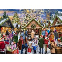 thumb-Merry Christmas Market - Kerstpuzzel - 1000 stukjes-1