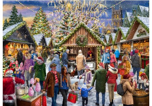  Tucker's Fun Factory Merry Christmas Market - Christmas Puzzle - 1000 pieces 