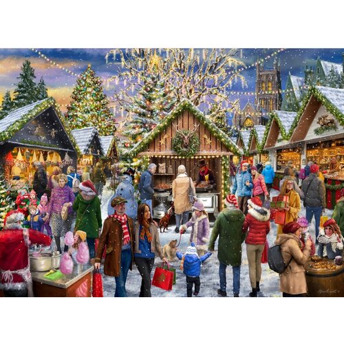  Tucker's Fun Factory Merry Christmas Market - Christmas Puzzle - 1000 pieces 