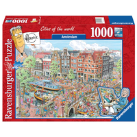thumb-Amsterdam - Fleroux - puzzel van 1000 stukjes-2