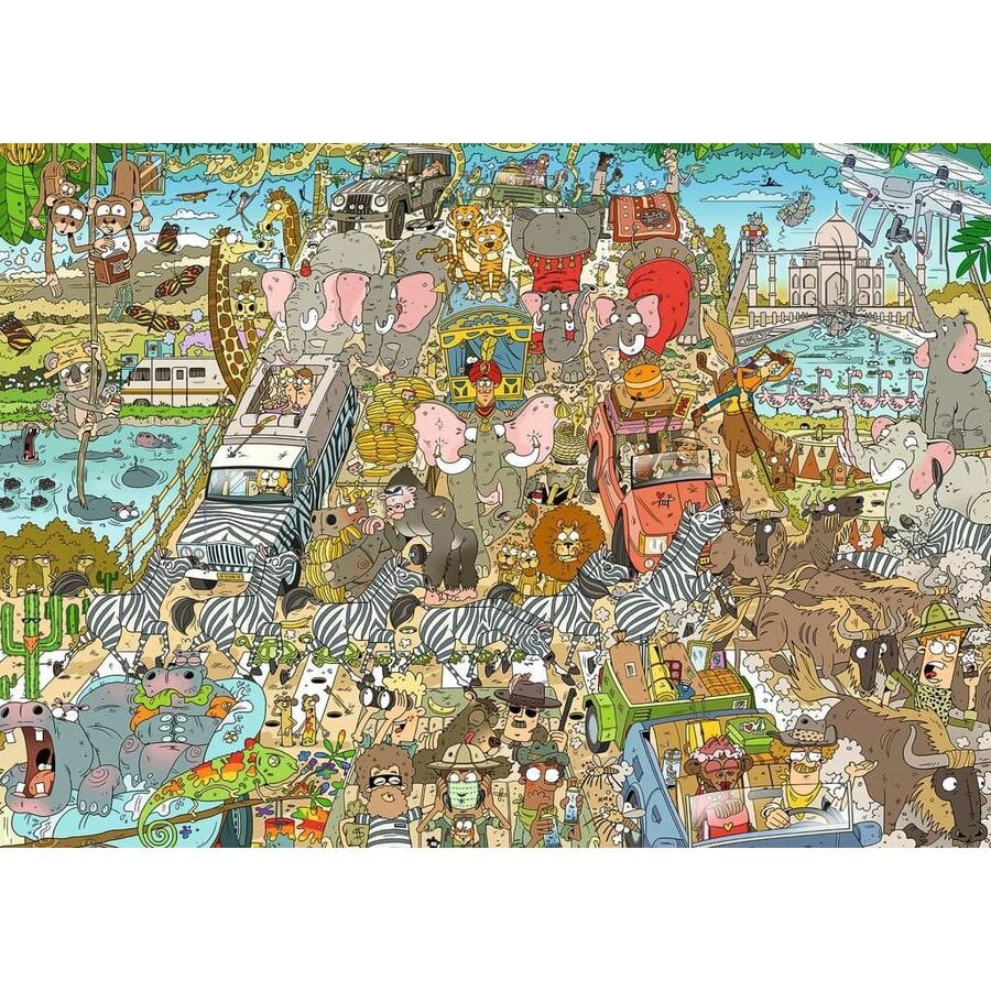 Safari - Rétroviseur -  puzzle de 1000 pièces-2