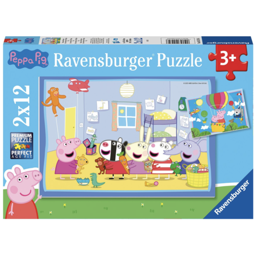  Ravensburger Peppa Pig - Peppa's adventure - 2 x 12 pieces 
