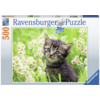 Ravensburger Kitten in the meadow  - jigsaw puzzle of 500 pieces
