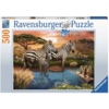 Ravensburger Zèbres au point d'eau - puzzle de 500 pièces