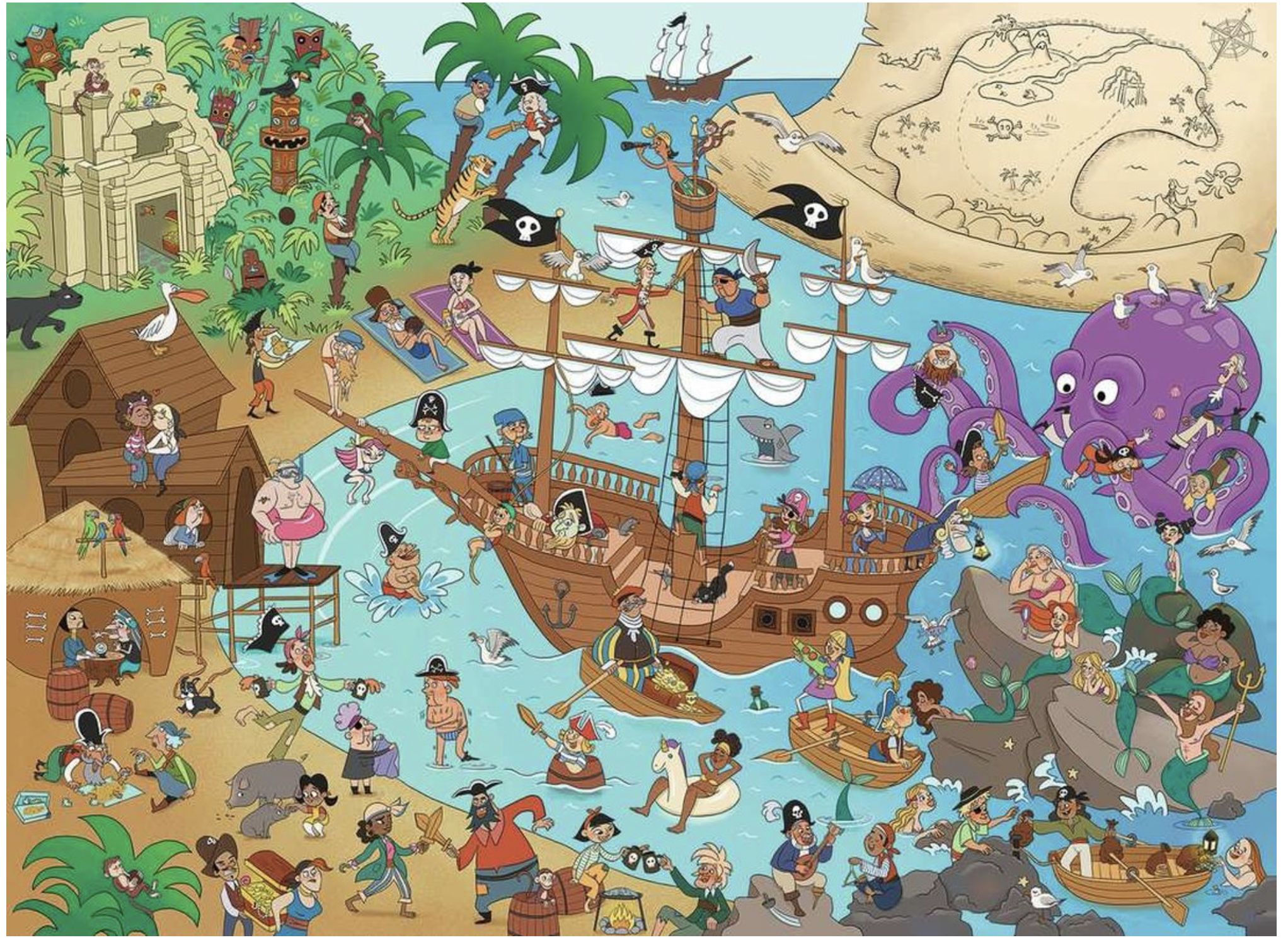 Pirate Island Puzzle - 150 piece Pirate Island Puzzle - 150 piece
