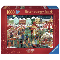 thumb-Marché de Noël - puzzle de 1000 pièces-1