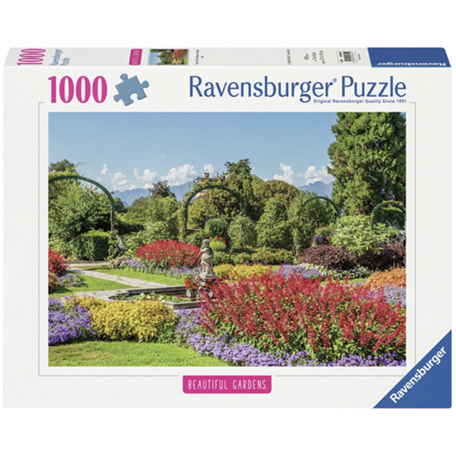 Park van Villa Pallavicino - Stresa in italië  - puzzel van  1000 stukjes-1