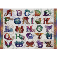 thumb-Dragon Alphabet- jigsaw puzzle of 1000 pieces-2
