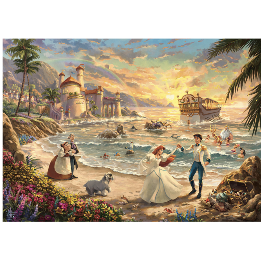 Ariël - Celebration of Love - Thomas Kinkade - jigsaw puzzle of 1000 pieces-2