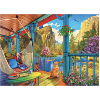 thumb-Hamac avec vue - puzzle de 500 pièces XXL-2