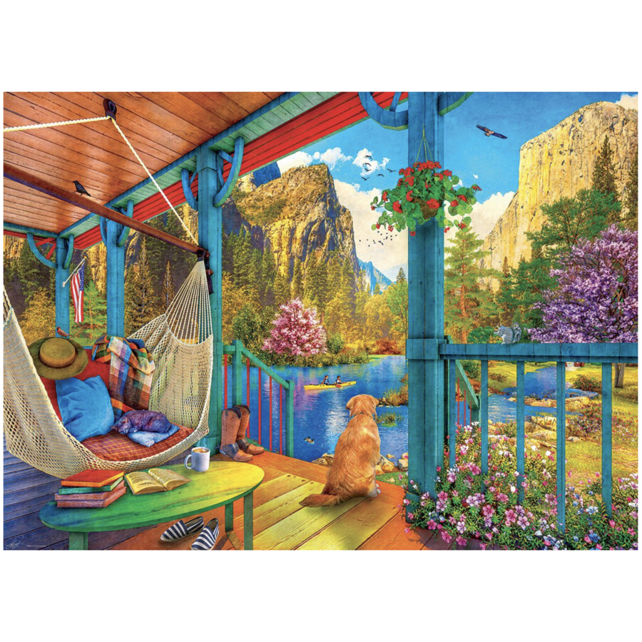 Hammock with a view - 500 XXL pieces - jigsaw puzzle-2
